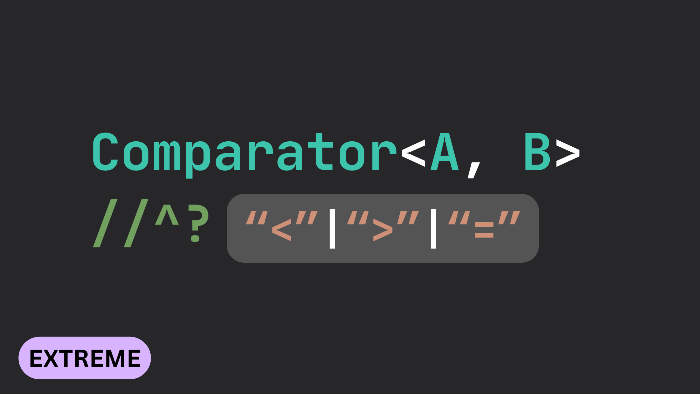 Comparing Integers w/ Typescript Generics